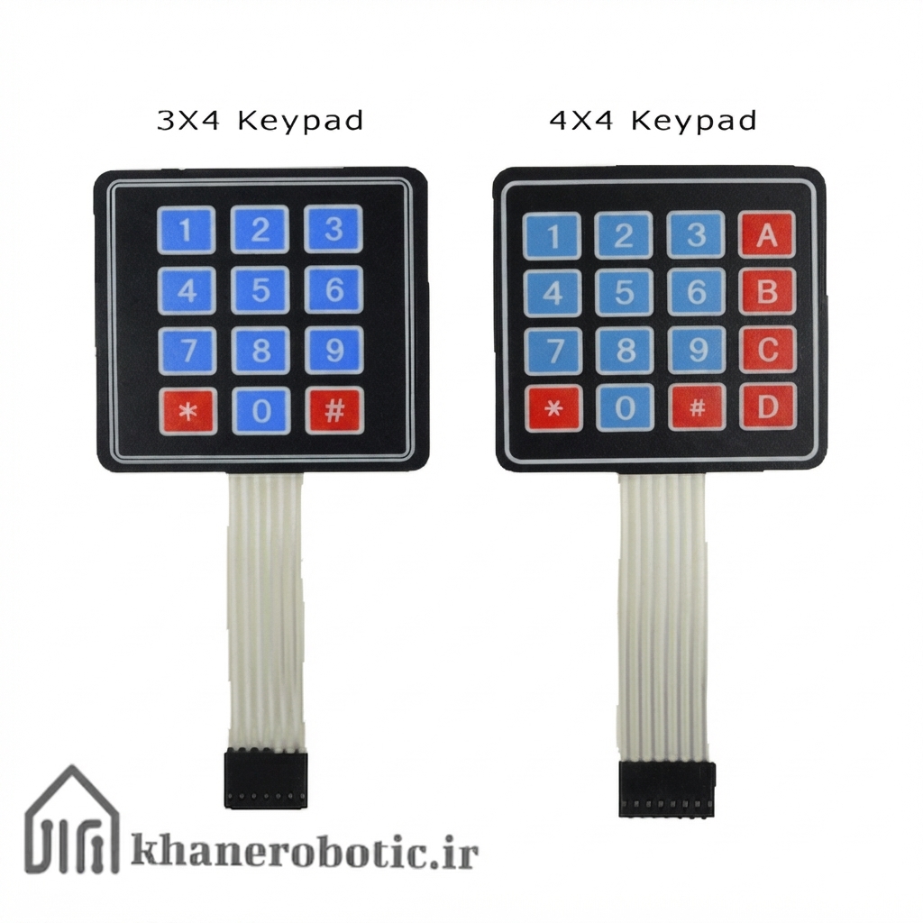 آموزش راه‌اندازی کیپد 3×4 و 4×4 با آردوینو